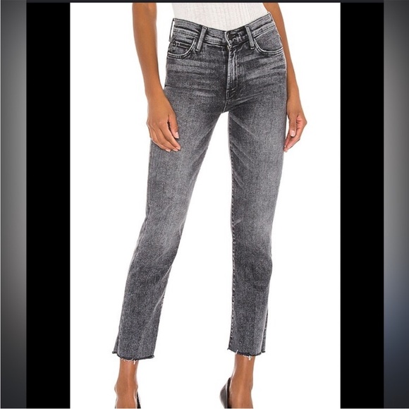 Mother Denim High Waisted Rascal Ankle Snippet Jean Womens 26 Train Stops - Picture 2 of 8